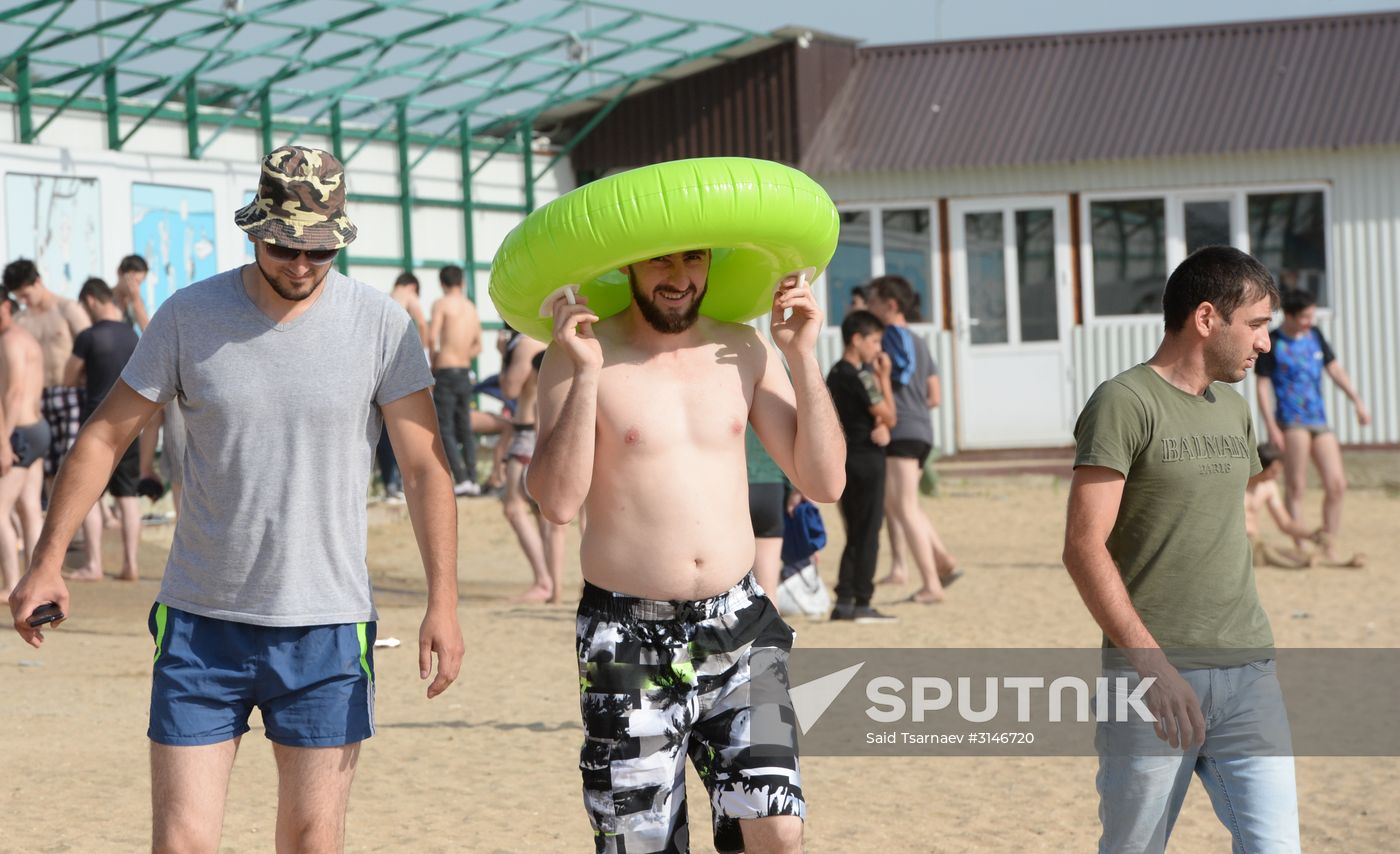 Heatwave hits Grozny