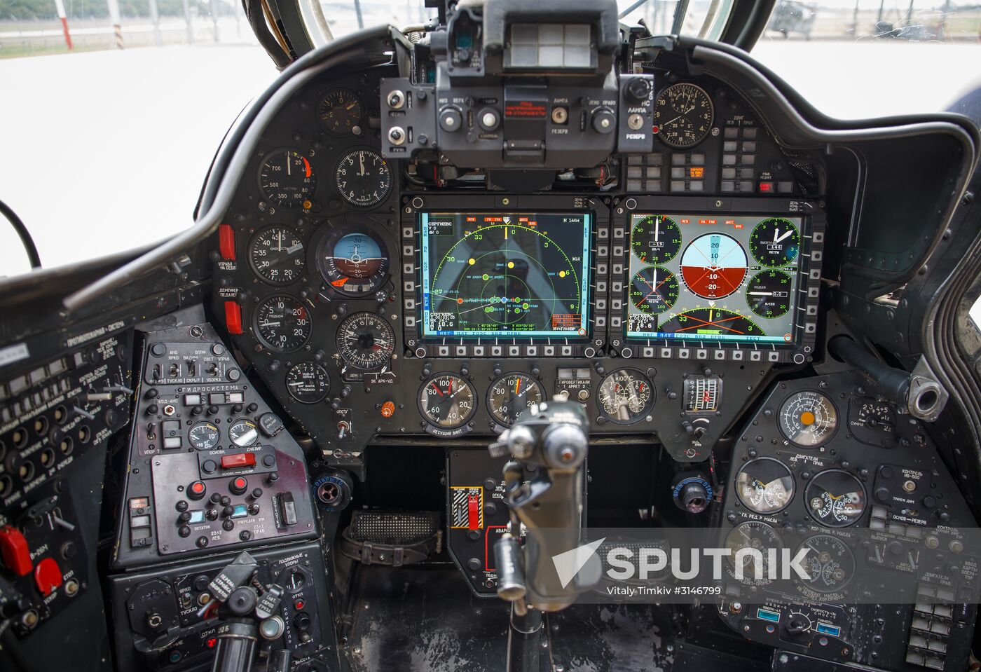 Mi 35M helicopters on training flights in Krasnodar Territory