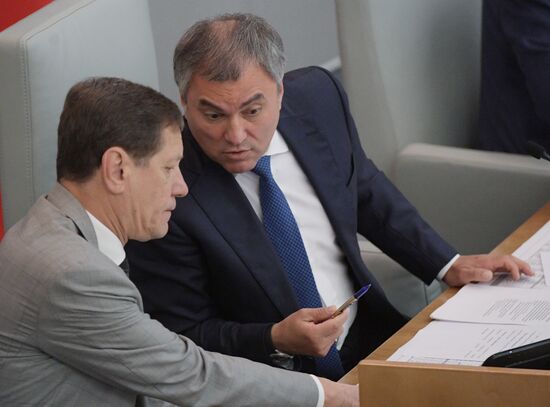 State Duma plenary meeting