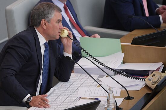 State Duma plenary meeting