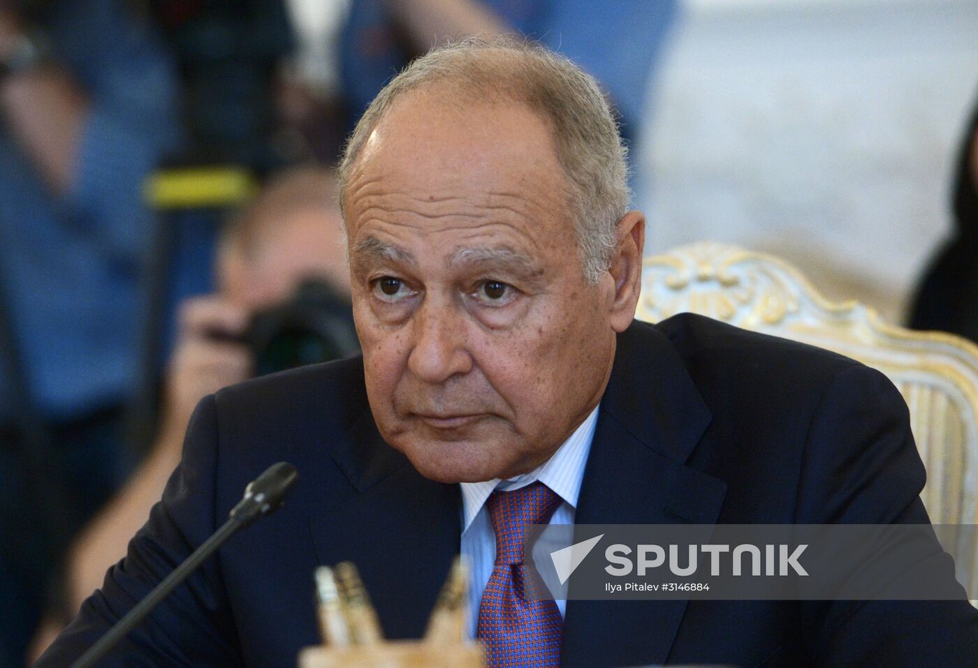 Foreign Minister Sergei Lavrov meets with Arab League Secretary-General Ahmed Aboul-Gheit