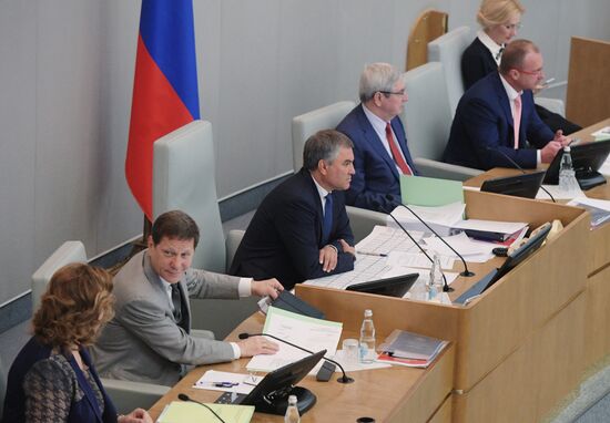 State Duma plenary meeting