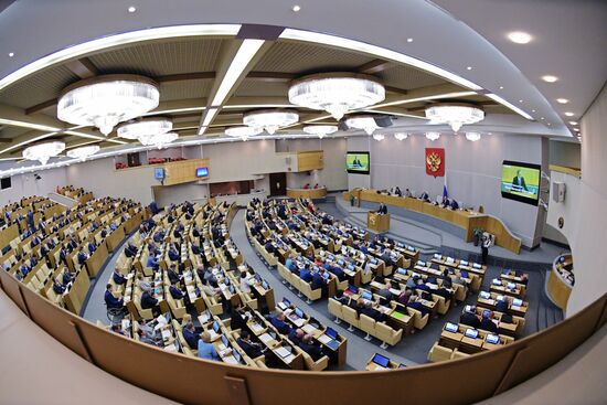 State Duma plenary meeting