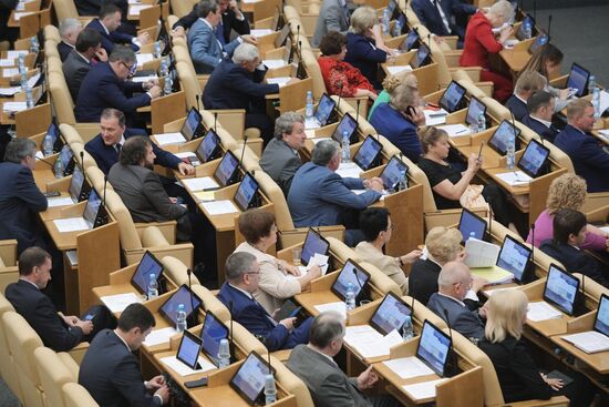 State Duma plenary meeting