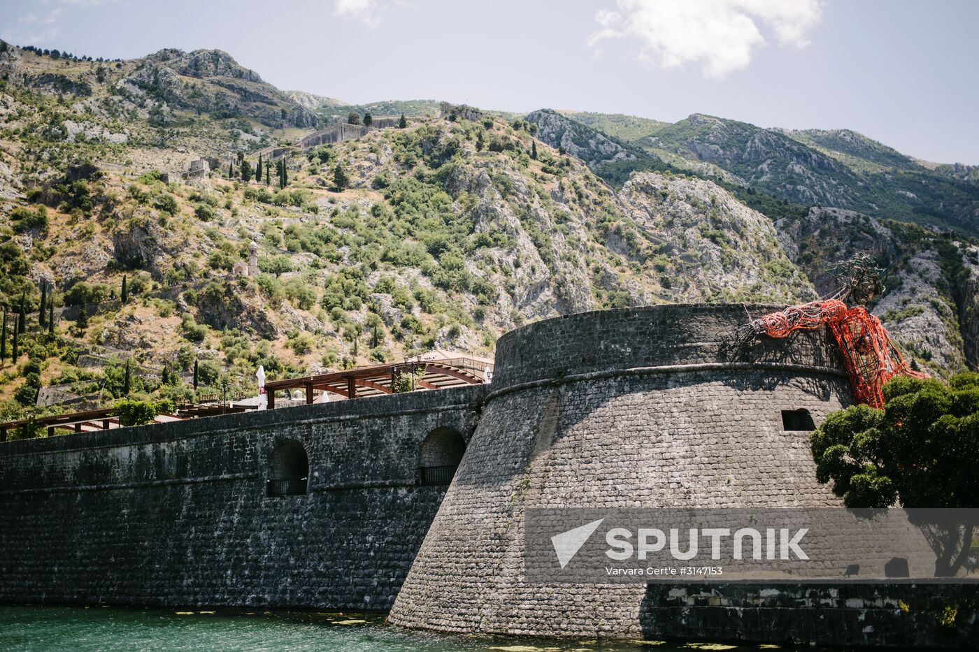 Gurdich Gate fortress wall in Montenegro. Location: Montenegro, . Author: Varvara Gert'e/Sputnik. Countries of the world. Montenegro
