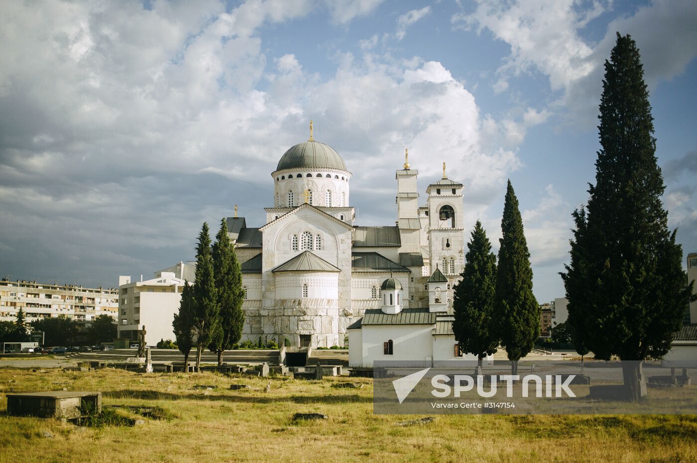 Cathedral church of the Resurrection of Christ in Podgorica. Location: Montenegro, Podgorica. Author: Varvara Gert'e/Sputnik. Countries of the world. Montenegro