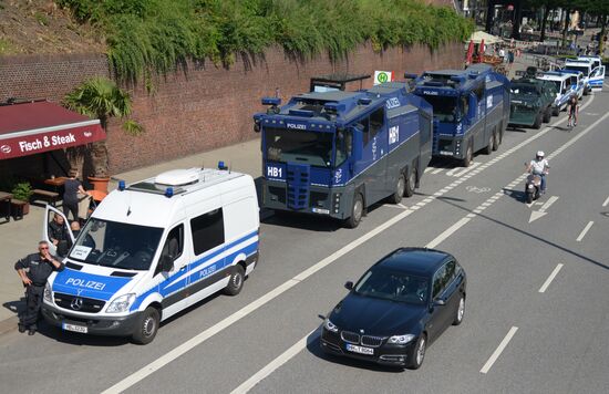 Security stepped up ahead of G20 summit in Hamburg