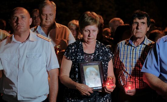 Memorial event for 2012 flood victims in Krymsk