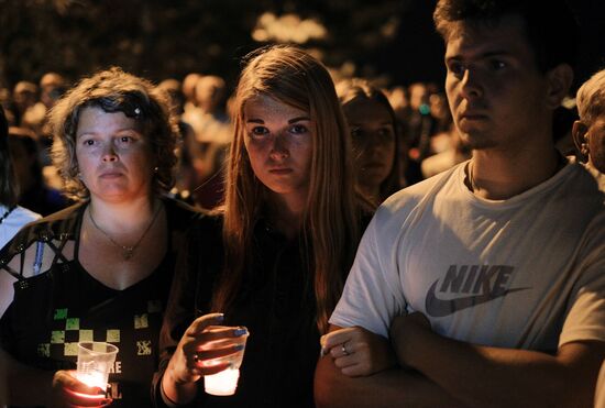 Memorial event for 2012 flood victims in Krymsk