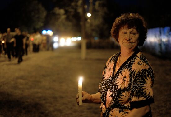 Memorial event for 2012 flood victims in Krymsk
