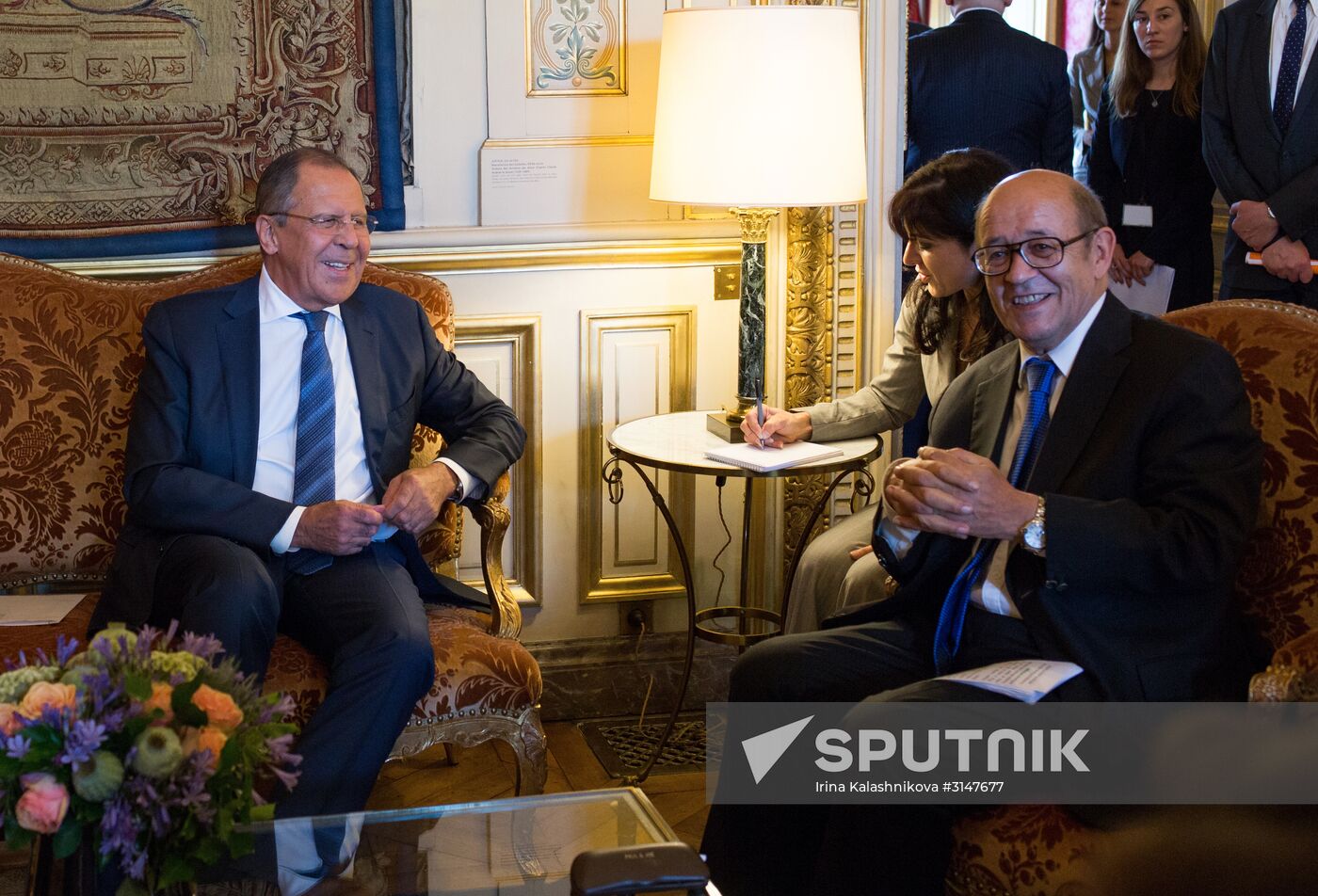 Russian Foreign Minister Sergei Lavrov visits Paris
