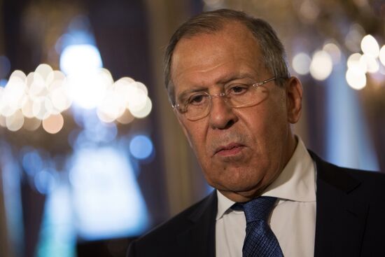 Russian Foreign Minister Sergei Lavrov visits Paris