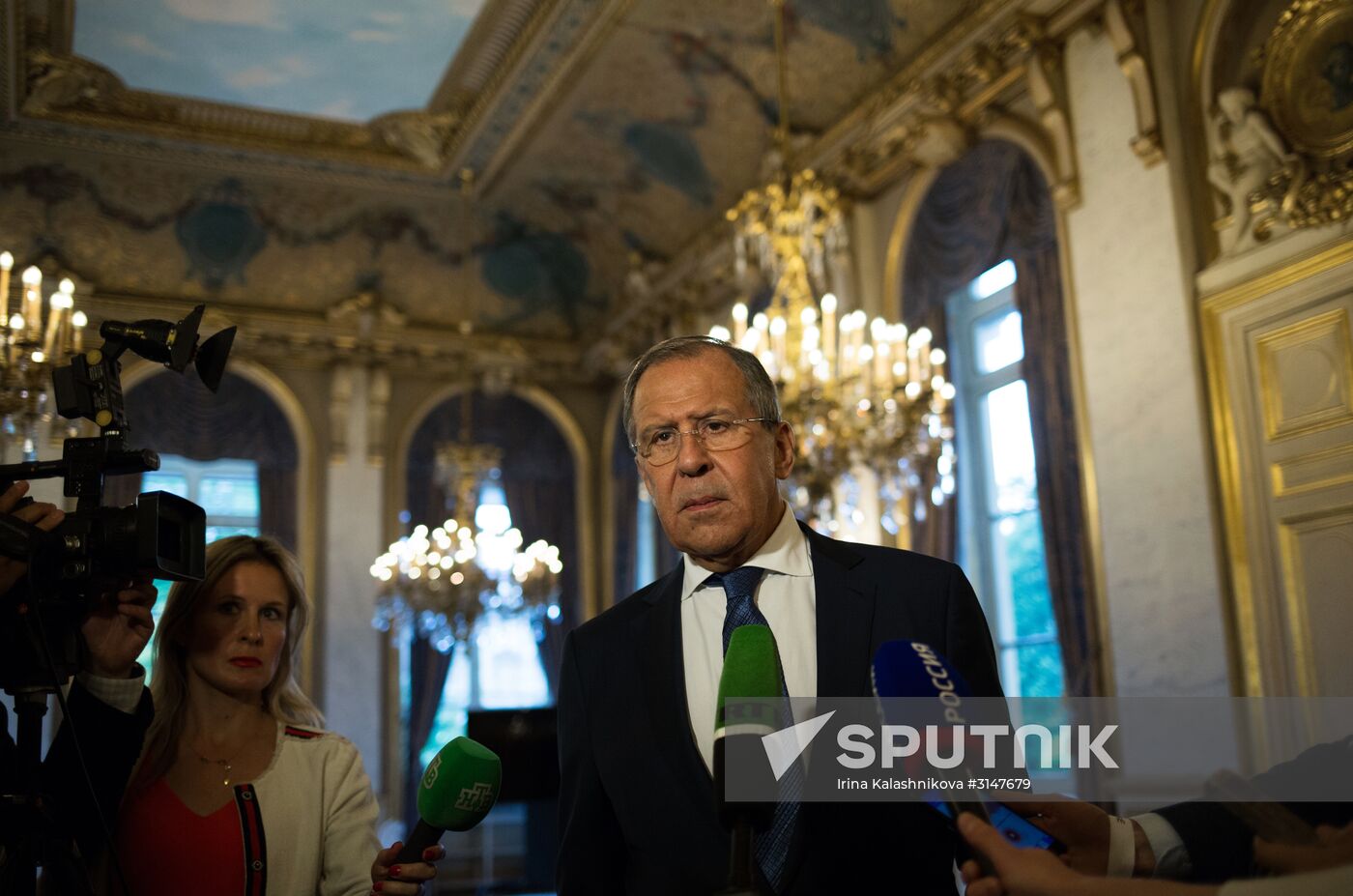 Russian Foreign Minister Sergei Lavrov visits Paris