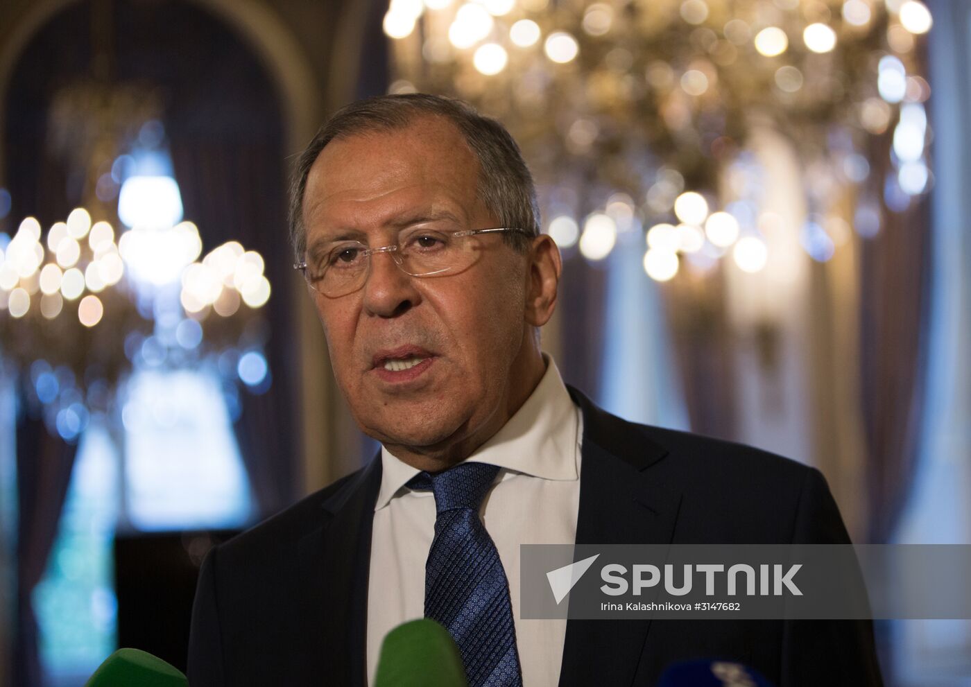 Russian Foreign Minister Sergei Lavrov visits Paris
