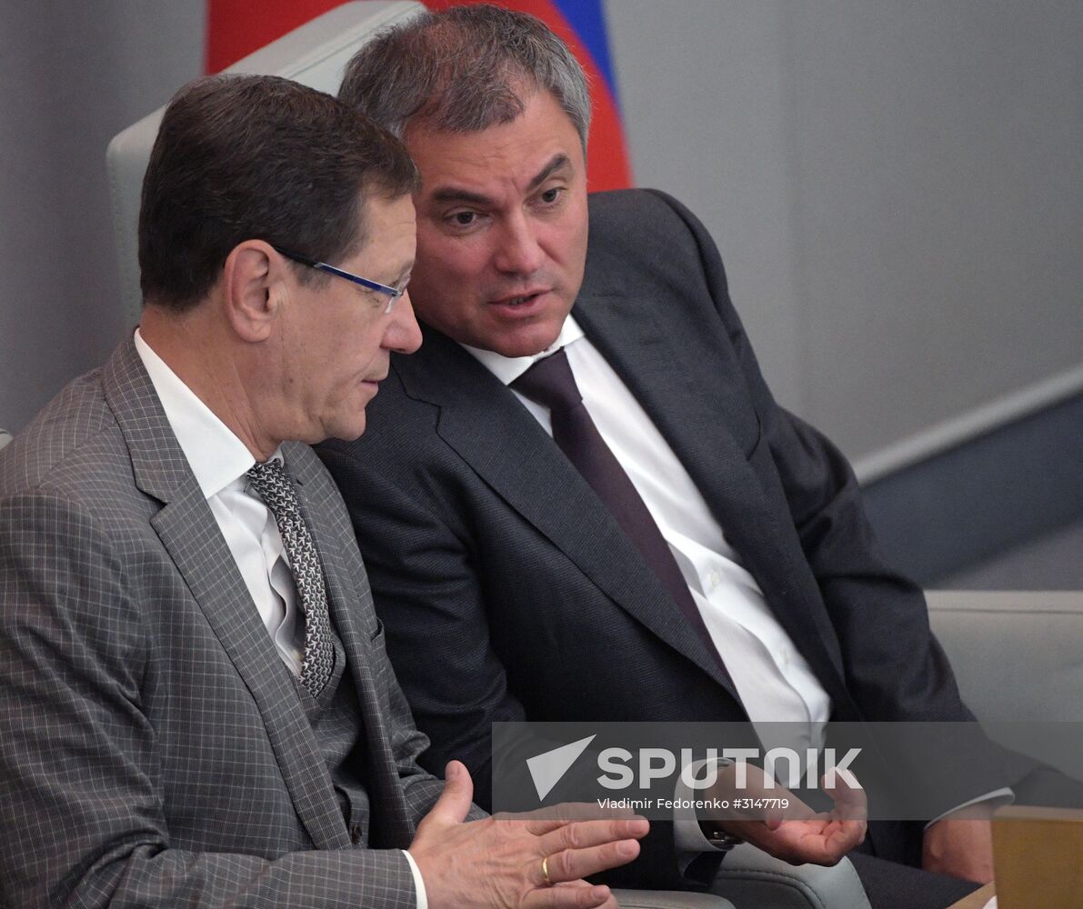 State Duma plenary meeting