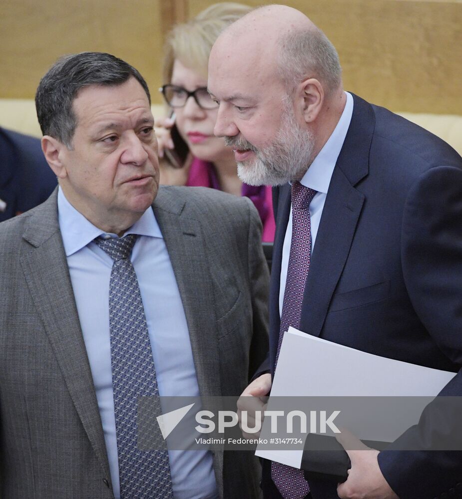 State Duma plenary meeting