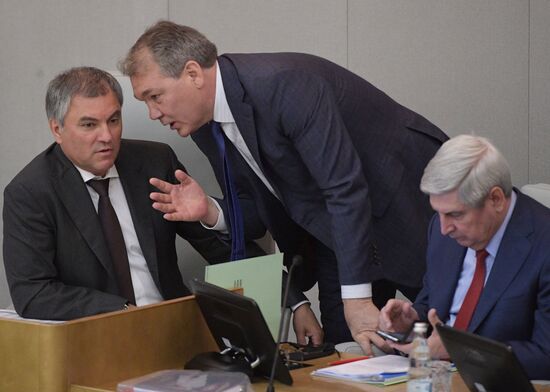 State Duma plenary meeting