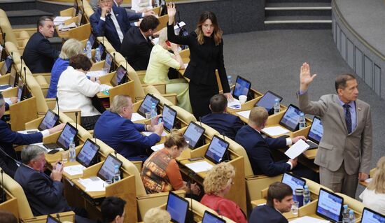 State Duma plenary meeting