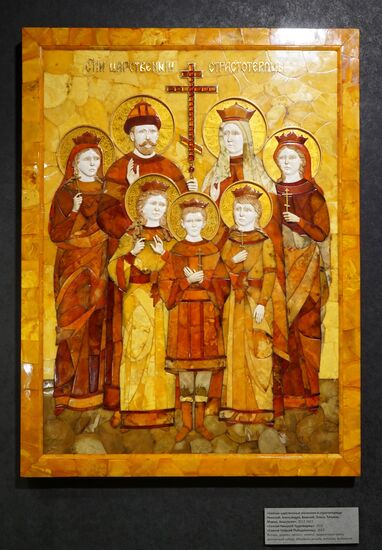 Exhibition of amber icons and sculptures by Alexander Krylov