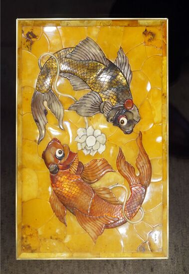 Exhibition of amber icons and sculptures by Alexander Krylov