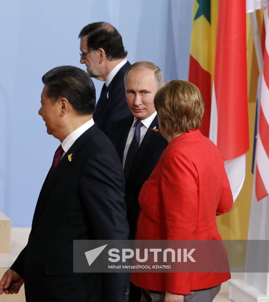 President Vladimir Putin attends G20 summit in Hamburg