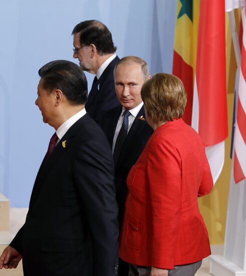 President Vladimir Putin attends G20 summit in Hamburg