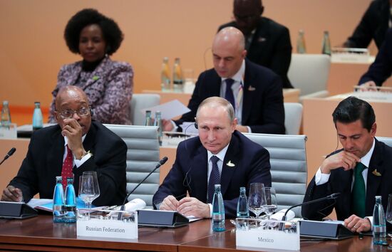 President Vladimir Putin attends G20 summit in Hamburg