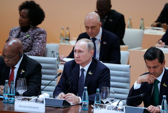 President Vladimir Putin attends G20 summit in Hamburg