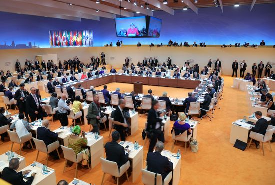 President Vladimir Putin attends G20 summit in Hamburg