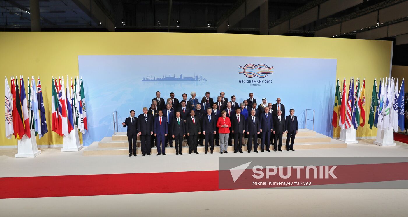 President Vladimir Putin attends G20 summit in Hamburg
