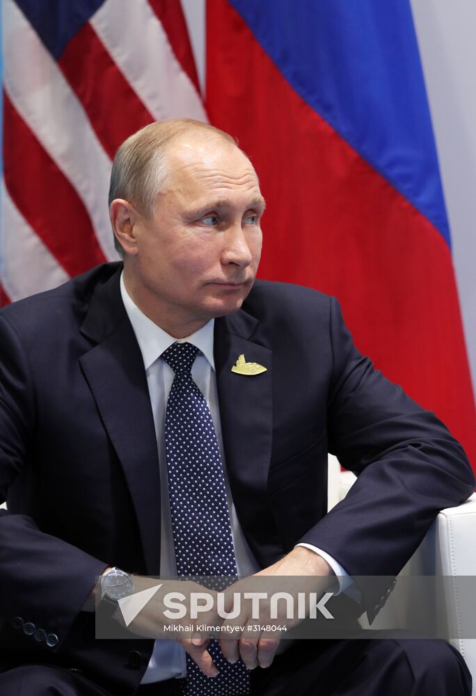 President Vladimir Putin attends G20 summit in Hamburg