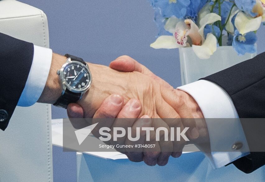 President Vladimir Putin attends G20 summit in Hamburg