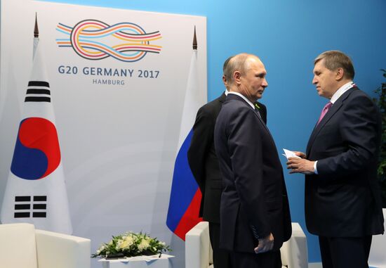 President Vladimir Putin attends G20 summit in Hamburg