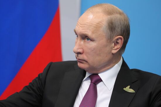 President Vladimir Putin attends G20 summit in Hamburg