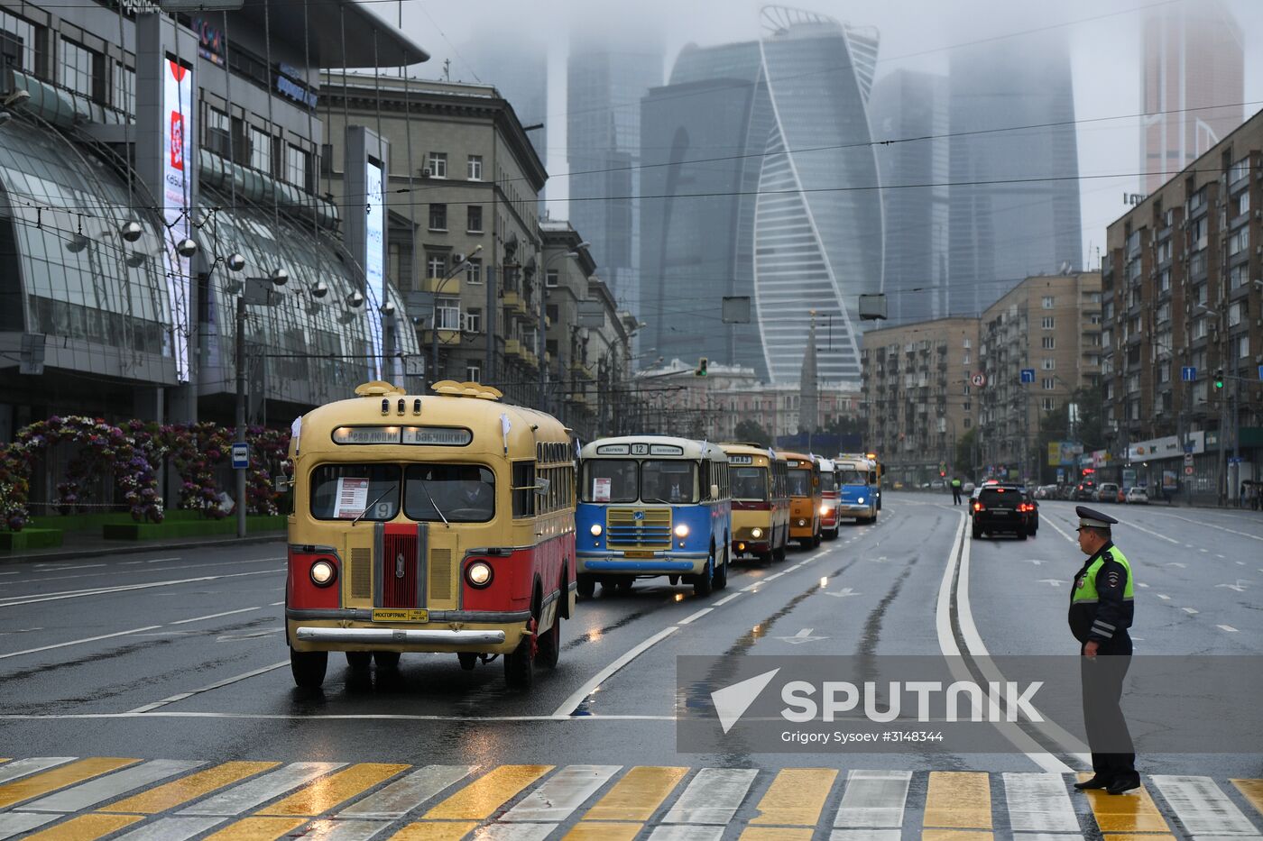 Moscow transport day