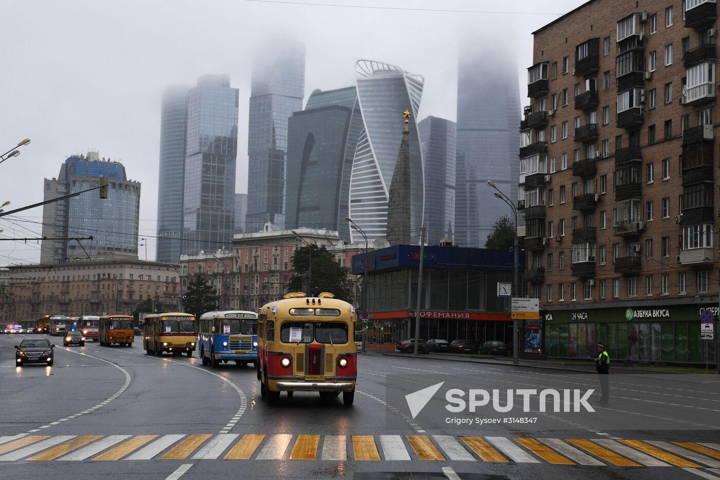 Moscow transport day