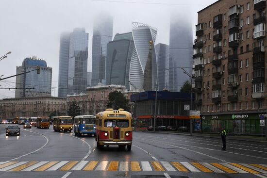 Moscow transport day