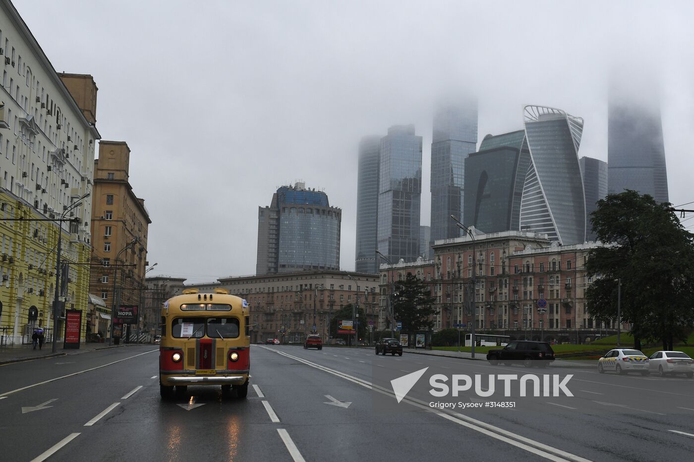 Moscow transport day