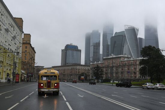 Moscow transport day