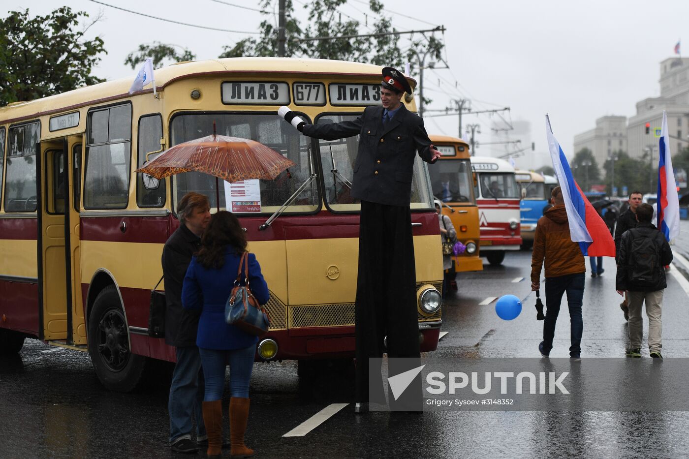 Moscow transport day