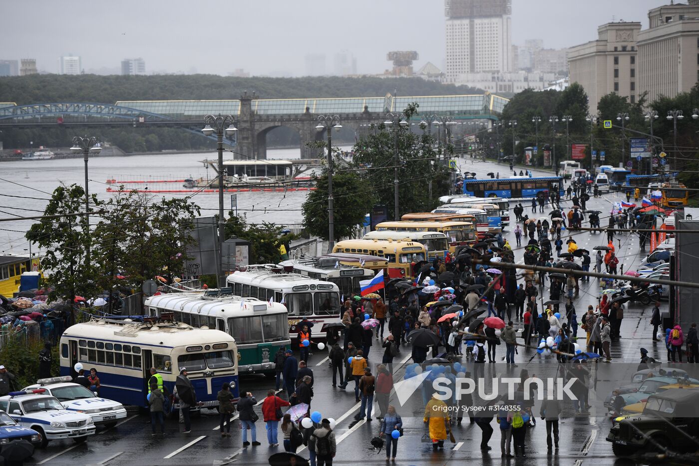 Moscow transport day