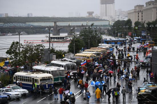 Moscow transport day
