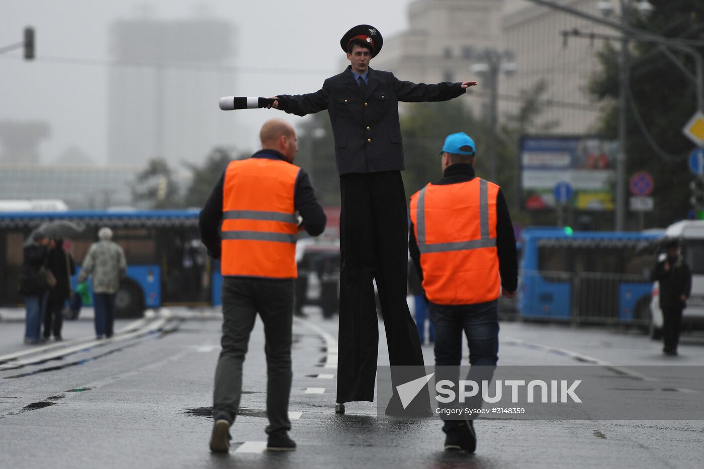 Moscow transport day