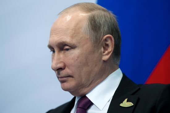 President Vladimir Putin attends G20 summit in Hamburg