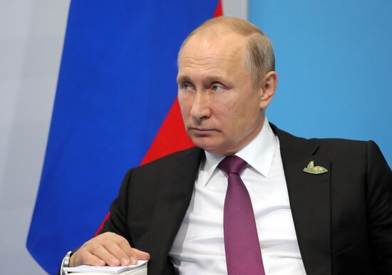 President Vladimir Putin attends G20 summit in Hamburg