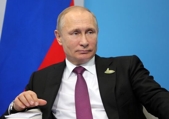 President Vladimir Putin attends G20 summit in Hamburg