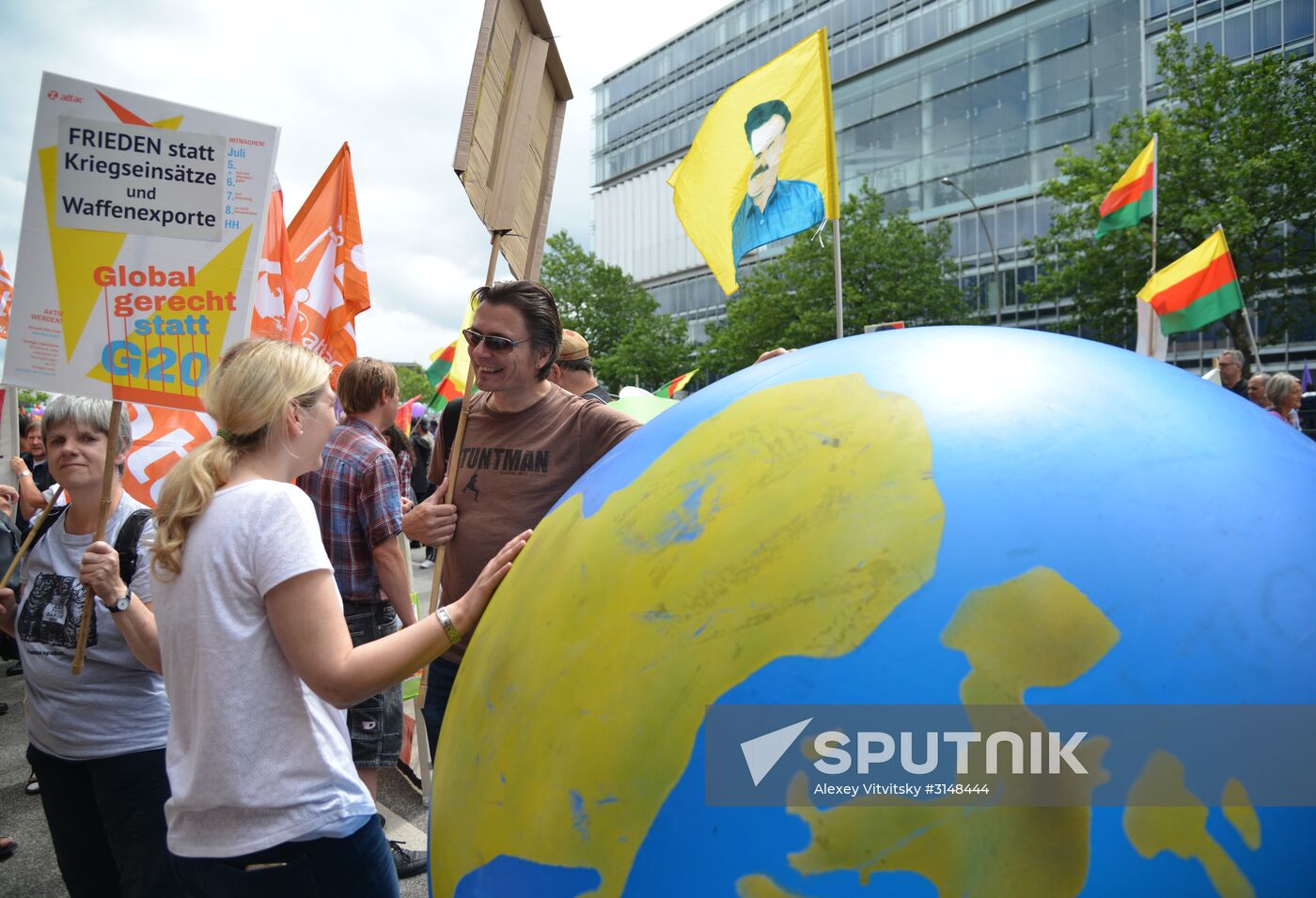 Protest rallies in Hamburg