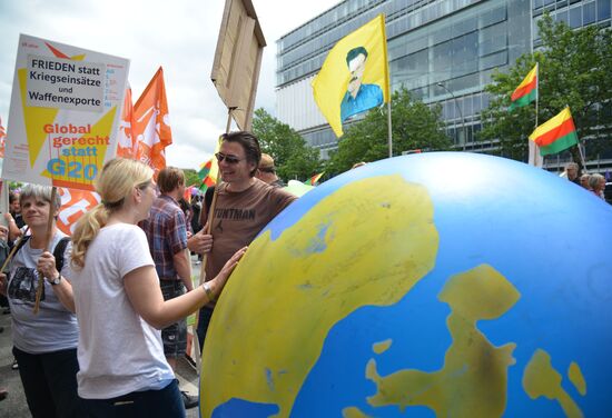 Protest rallies in Hamburg