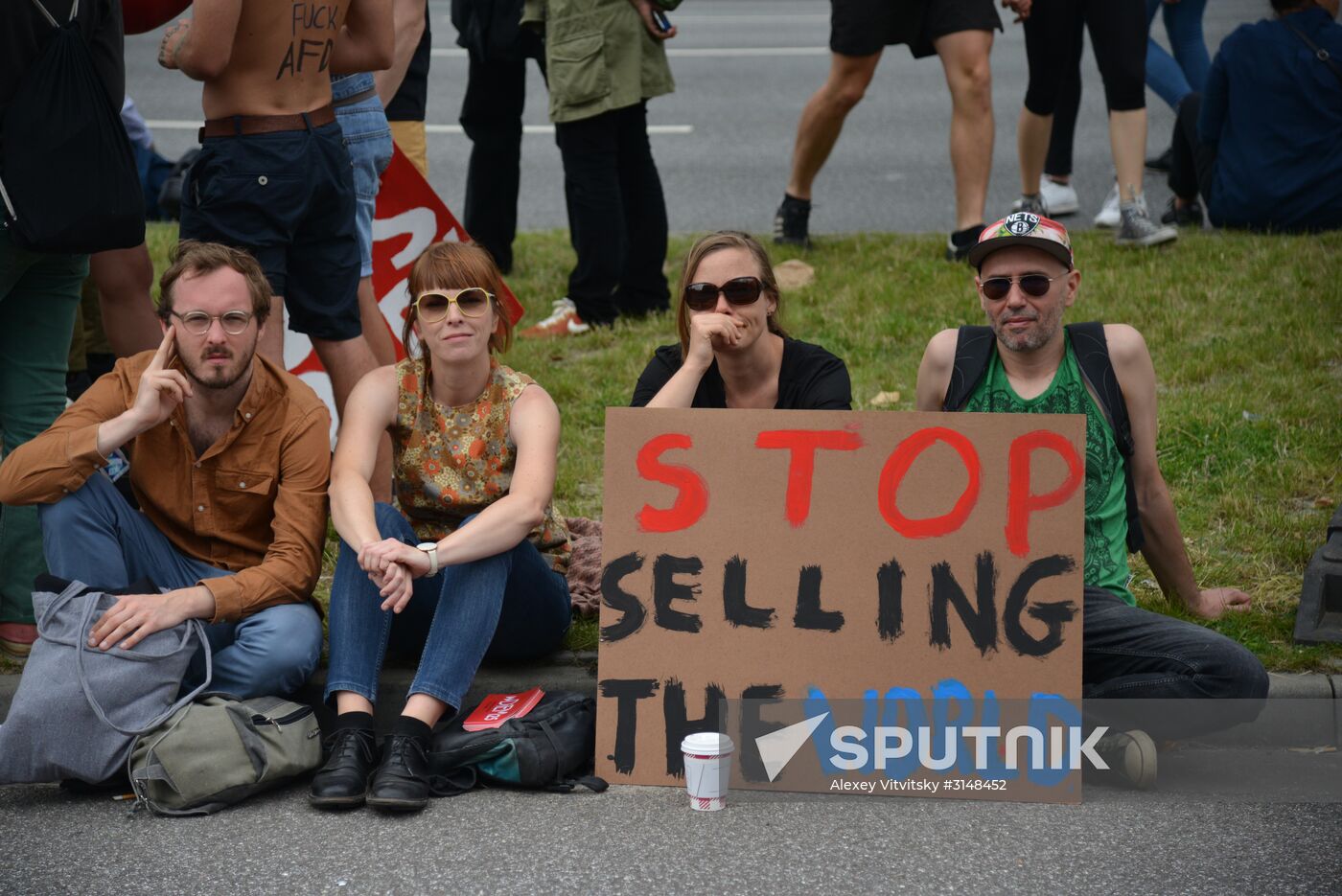 Protest rallies in Hamburg