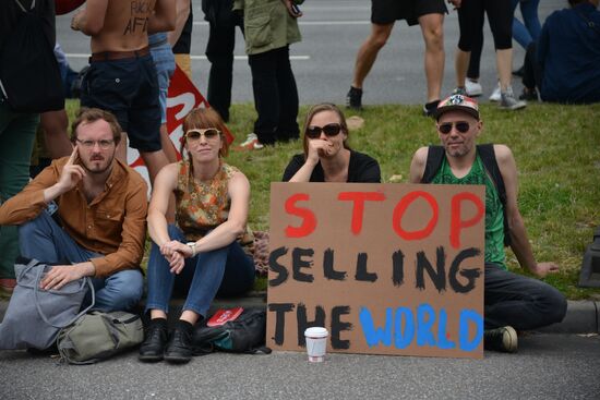 Protest rallies in Hamburg